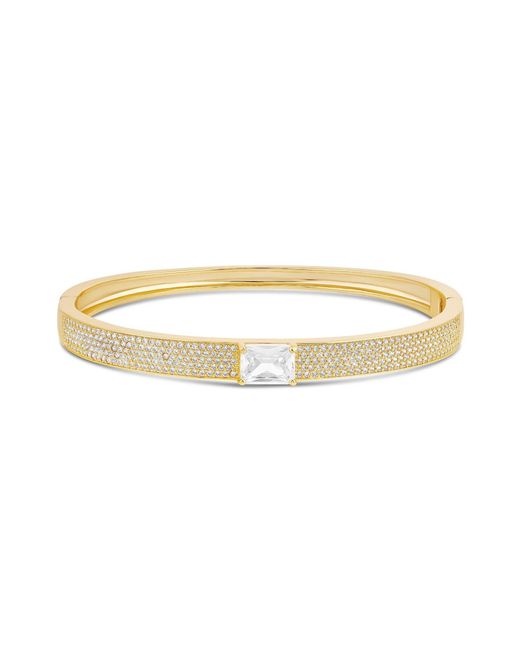 SHYMI Metallic Pave Bangle With Stone