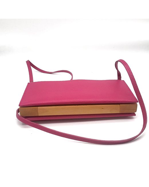 Wood Belt Pink Unique Mini Bag Galapagos Trust 2413