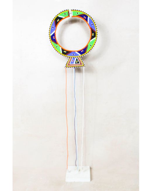 Botanical Boys Blue Kenya Maasai Beaded Necklace