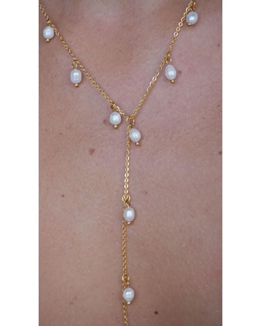 Mickey's Girl Metallic Perline Lariat Necklace