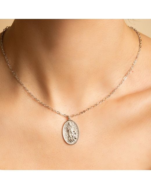 Seven Saints Metallic Quan Yin Goddess Of Compassion And Mercy Necklace