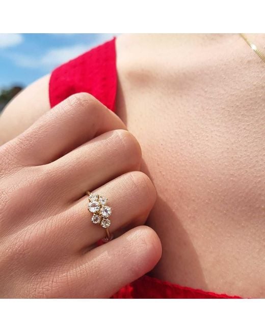 Lee Renee Metallic Topaz Cluster Ring