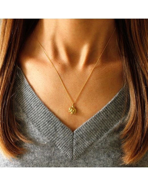 Lee Renee Metallic Baby Squirrel Necklace – Small