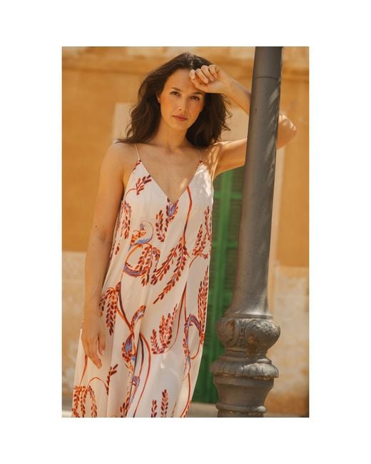 Traffic People Pink Birds Of A Feather Cream And Ithaca Romper Jumpsuit