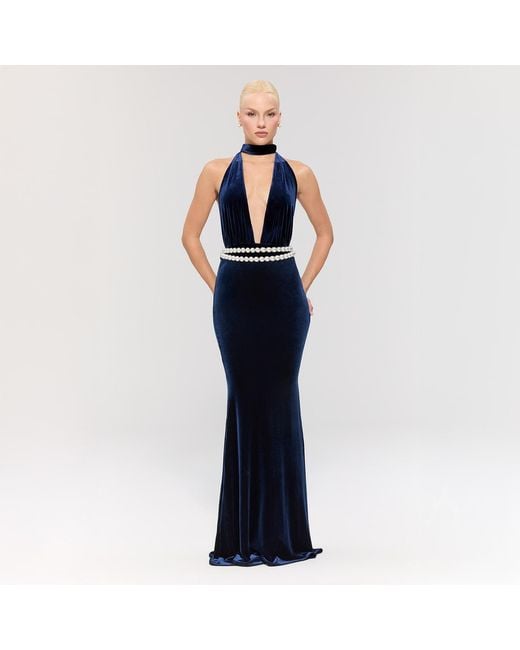 Nur Karaata Blue Emerald Empire Dress