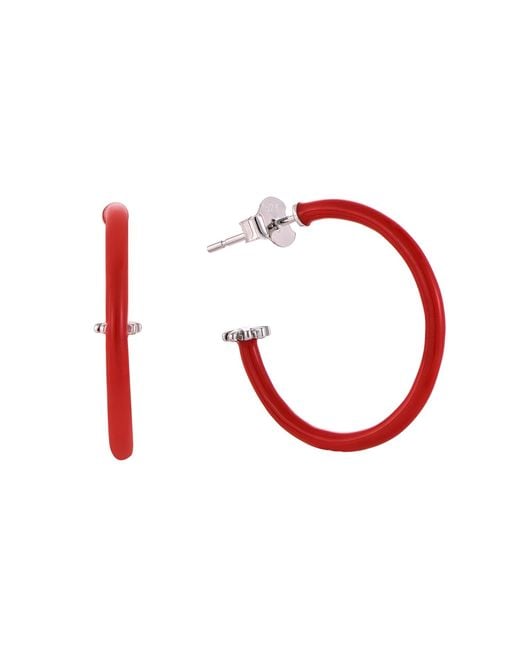 Pinnole Red Earrings