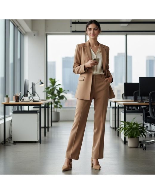 Beautiisoles by Robyn Shreiber Made in Italy Brown Neutrals Corina Camel Suede Block Low Heel Pump For Evening Or Work