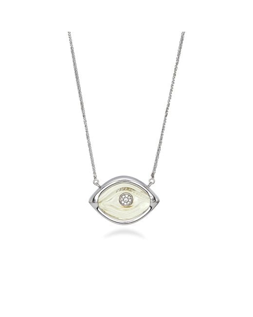 Myrto Katramadou Jewellery Metallic Aegean Eye – Citrine Aegean Necklace