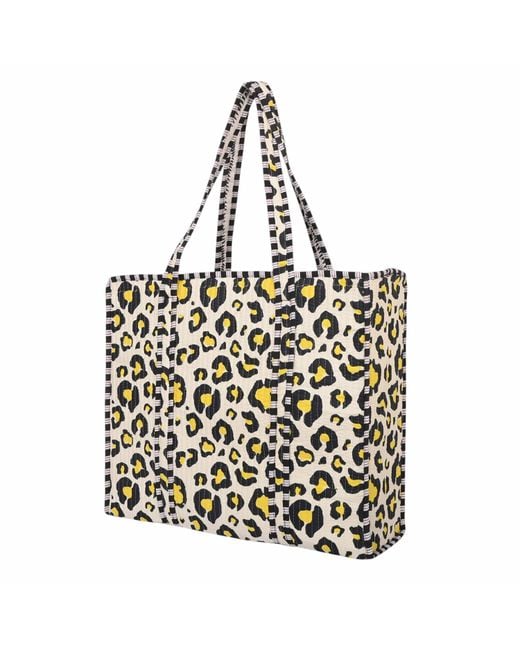 Conscious Yoga Collective Blue The Leopard Tote