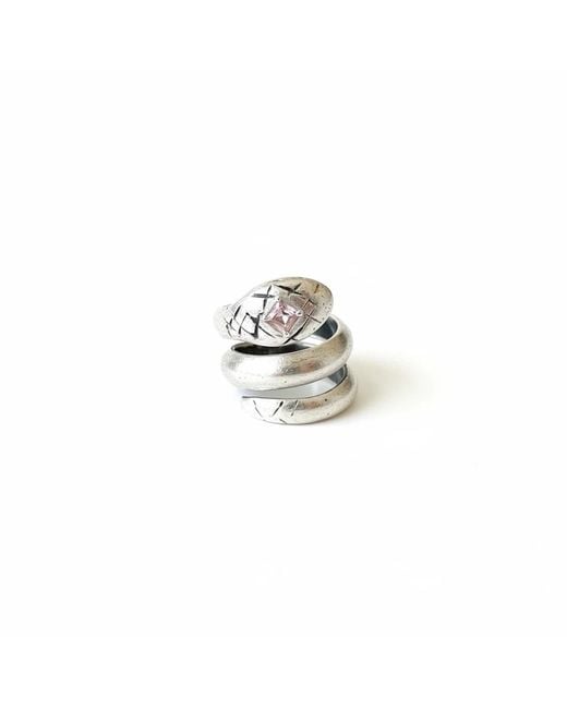 By Virgo White Nyra Ring