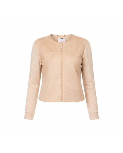 Franchetti Bond Natural Neutrals Gianella Suedette Jacket