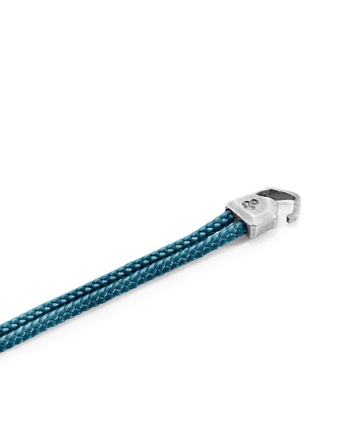 Anchor and Crew Blue Ocean Cromer & Rope Bracelet for men