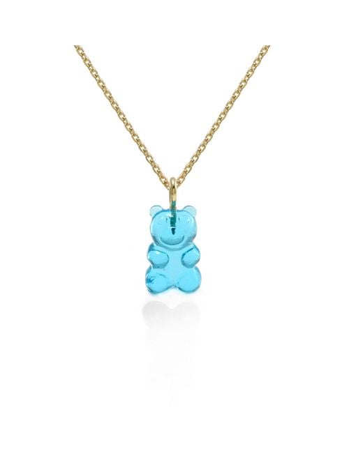 Hye Jane Jewelry Blue Quartz Gummy Bear Necklace