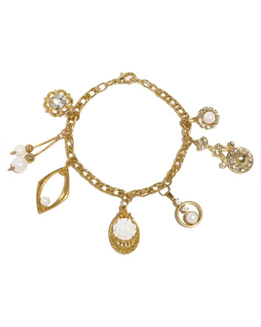 Caramel Vintage Jewellery Metallic Vintage Plated Lilibeth Bracelet