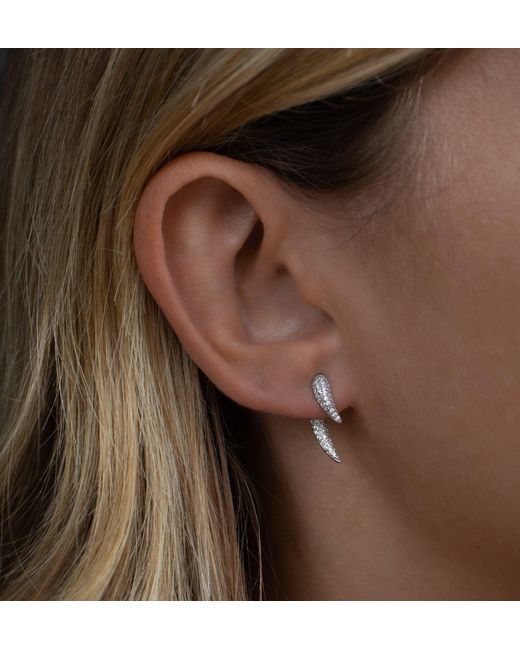 Aaria London White Kali Earrings
