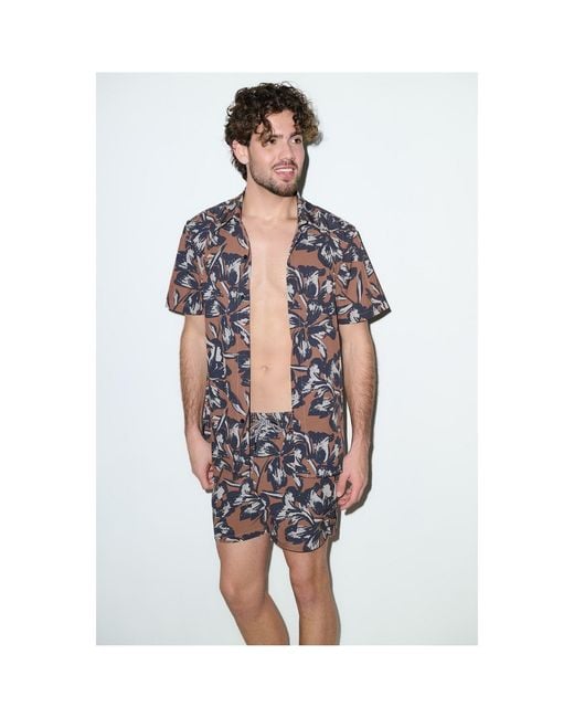 Playaluxe Brown Todos Santos Cabana Set Tobacco Flower for men
