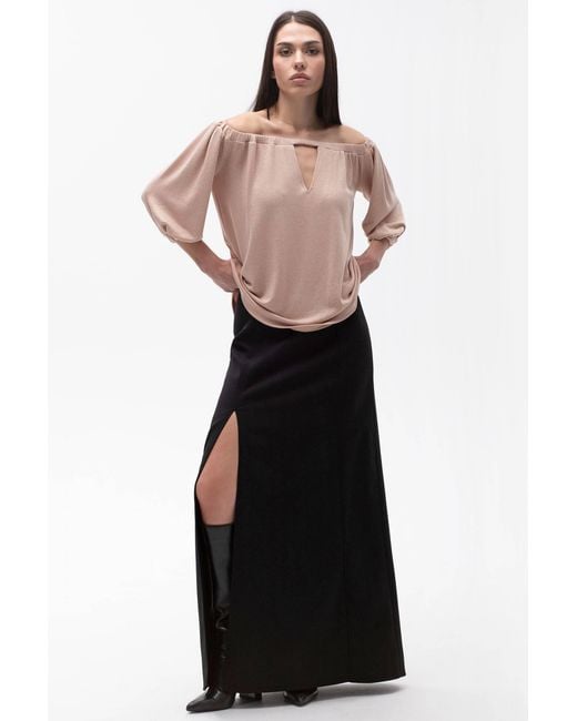 Maison Bogomil Pink Off Shoulder Blouse