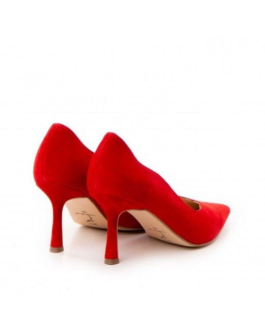 The 5Th Element Red Amalia Suede Pumps