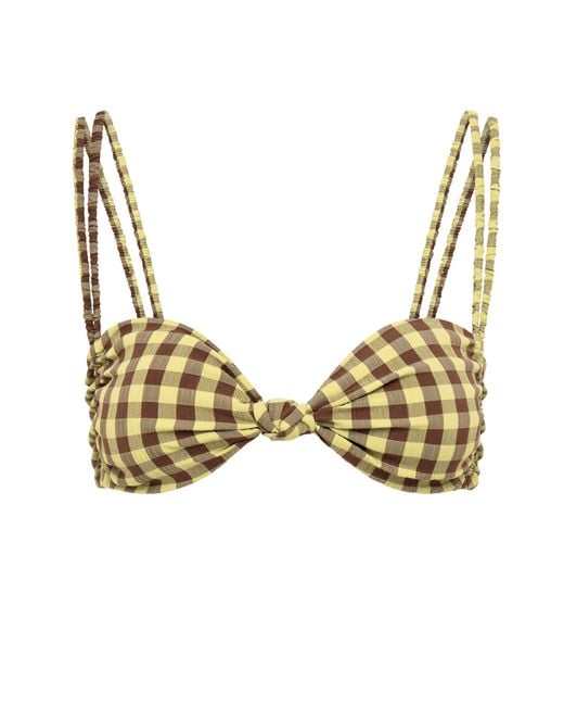 Wild Lovers Metallic Cabana Bikini Top