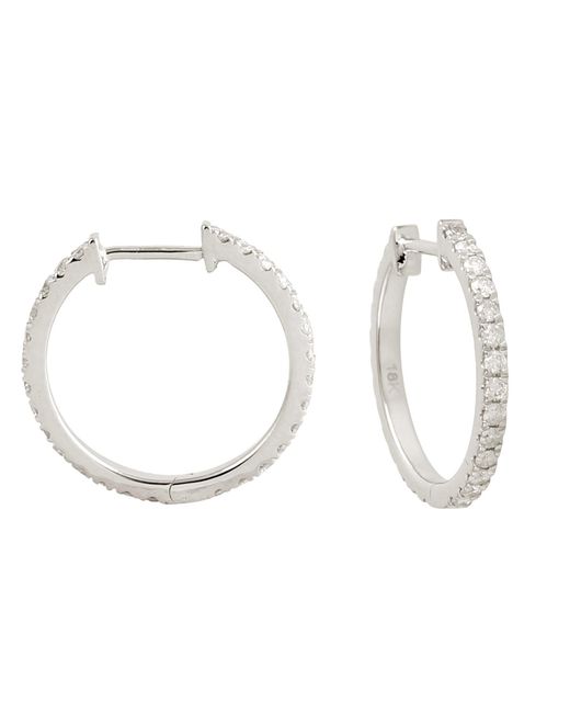 Artisan Metallic Natural Diamond Hoop Earrings