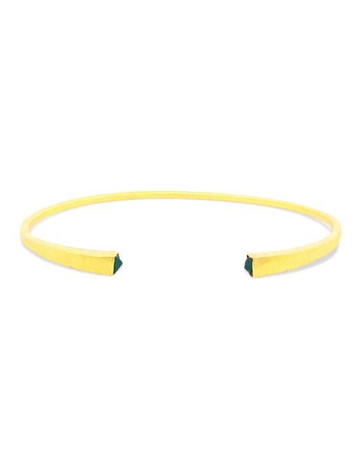 GEM BAZAAR Metallic Grace Bangle With Quartz