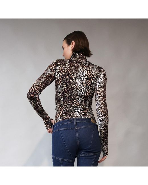 Love and Nostalgia Black Sofia Stretch Turtle Neck