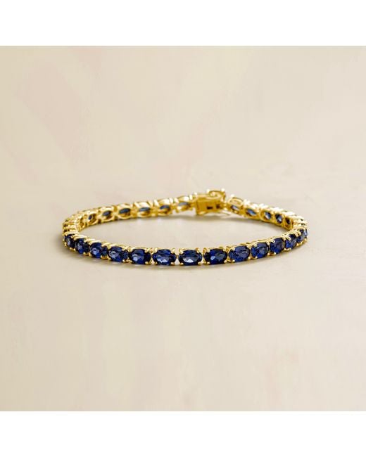 Juvetti Multicolor Salto Tennis Bracelet Set With Sapphire