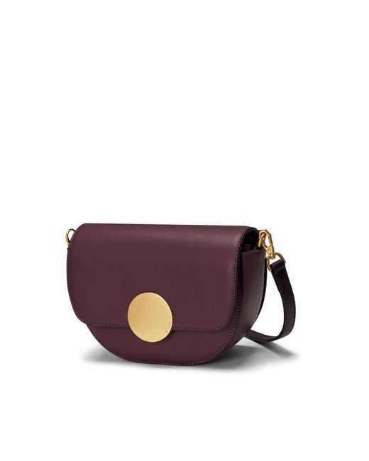 orYANY Purple Neutrals Lottie Saddle Crossbody