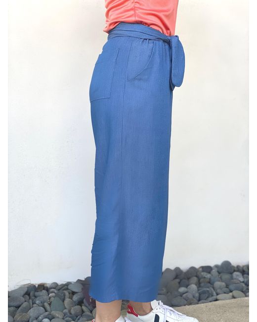 LAHIVE Blue Laz Palazzo Pant