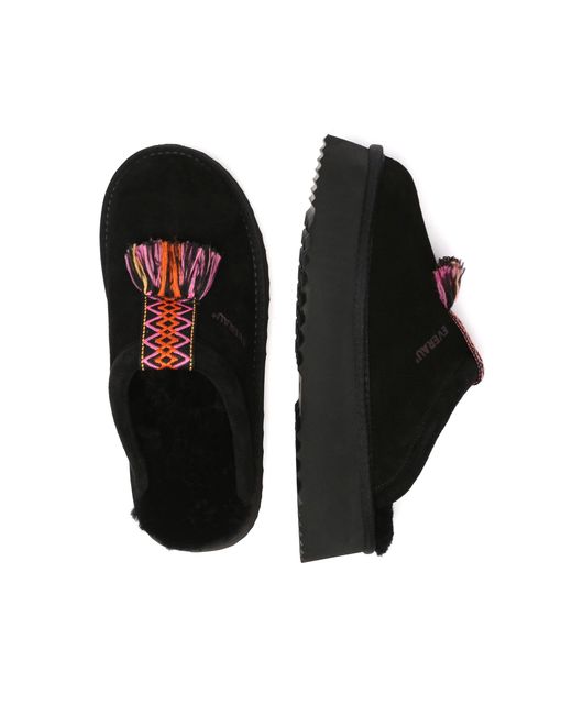 EverAu Australia Black Caspian Platform Slippers