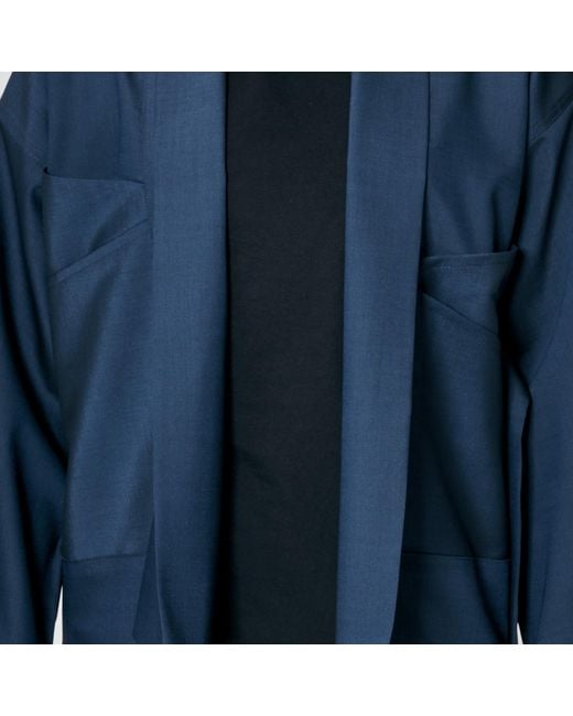 MOE Blue Jeans Wool Vest Jacket