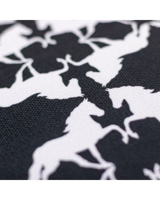 FORZA CAVALLO Black Mirror Horse Square Scarf