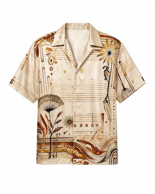 Hustle Natural Miami Baby Satin-Shirt for men