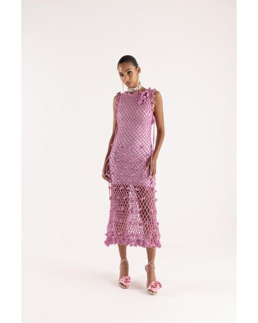 Andreeva Pink Sofia Handmade Knit Dress