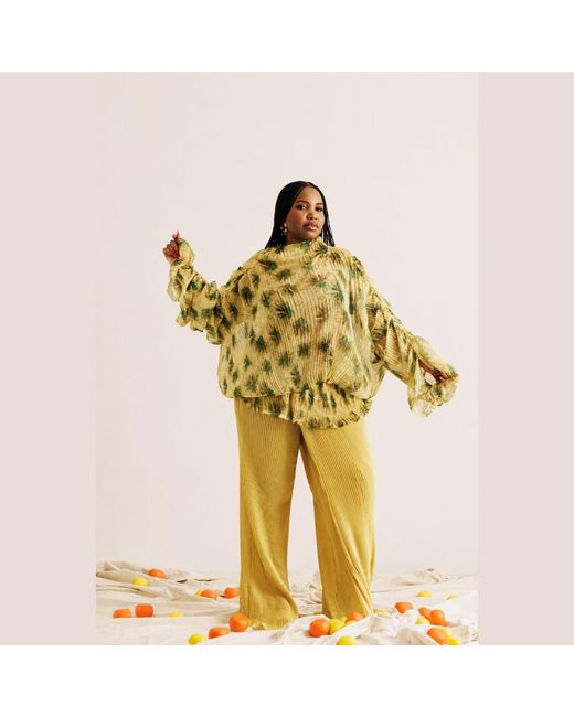 Mohala Grey Yellow Kulana Pants