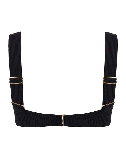 Montce Black Rib Hayden Bikini Top