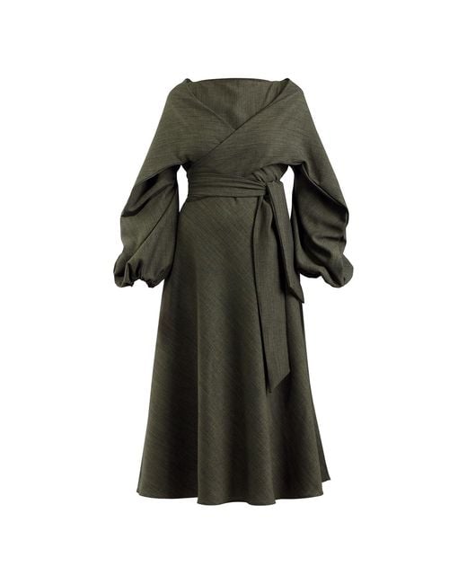 Meem Label Green Crawford Midi Dress