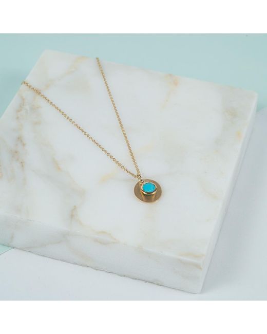 Auree Jewellery Metallic Bali 9Ct December Birthstone Necklace