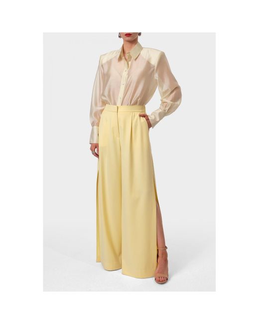 AGGI by HALEWSKI Natural Sarita Butter Elegant Shirt With Long Sleeves