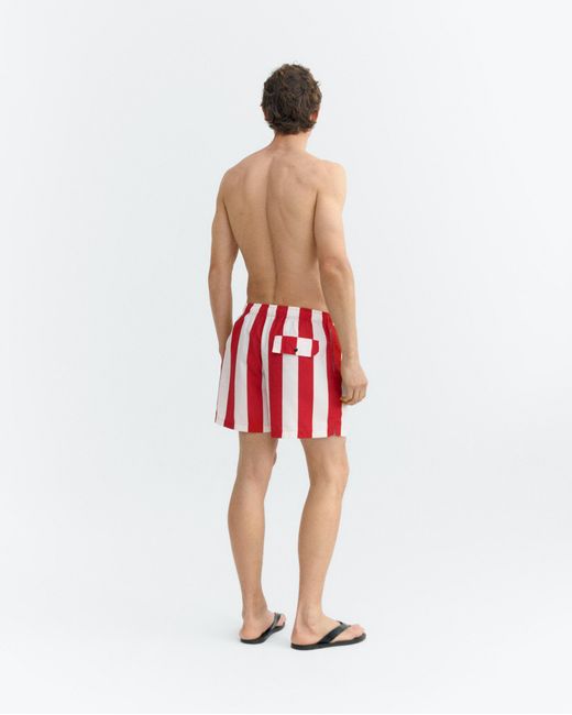 Thinking Mu Red Striped Swimsuit Limpopo for men