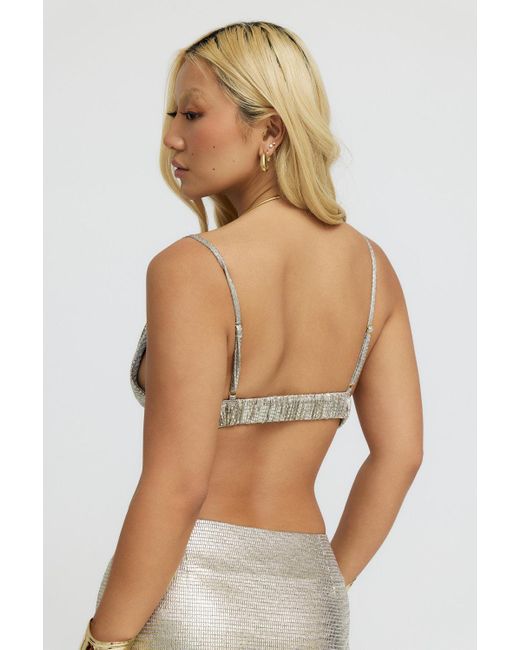 Why Mary Gray Luna Metallic Bralet