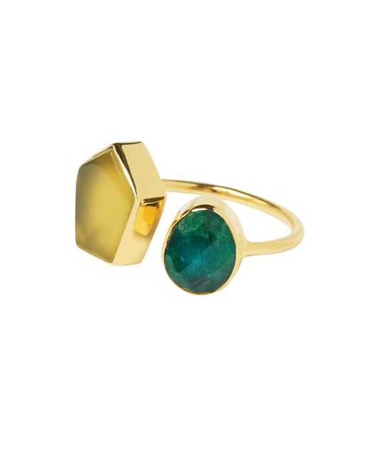 YAA YAA LONDON Multicolor Colour Fusion Adjustable Ring