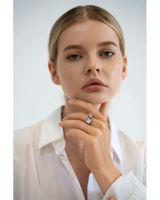 Viviana Halil Metallic The Amal Premium Zirconia Ring