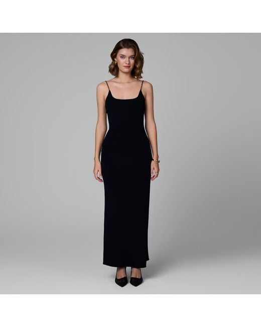 Decolet the label Black Aurelia Knit Chain Dress