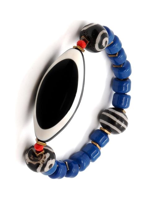 Ebru Jewelry Third Eye Blue Tibetan Bracelet