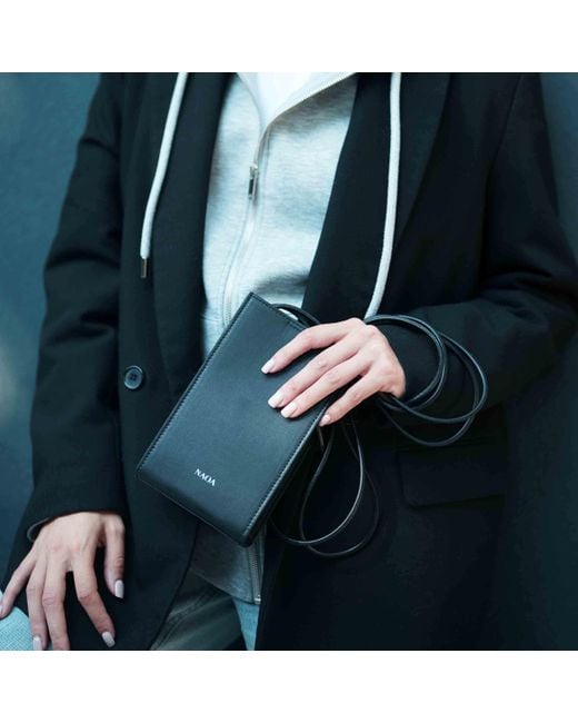 Naoa Black Phone & Essentials Crossbody Bag