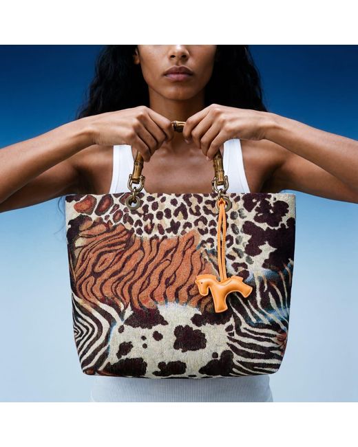Ruj Heritage Multicolor Picnic Bag Jacquard Animalier