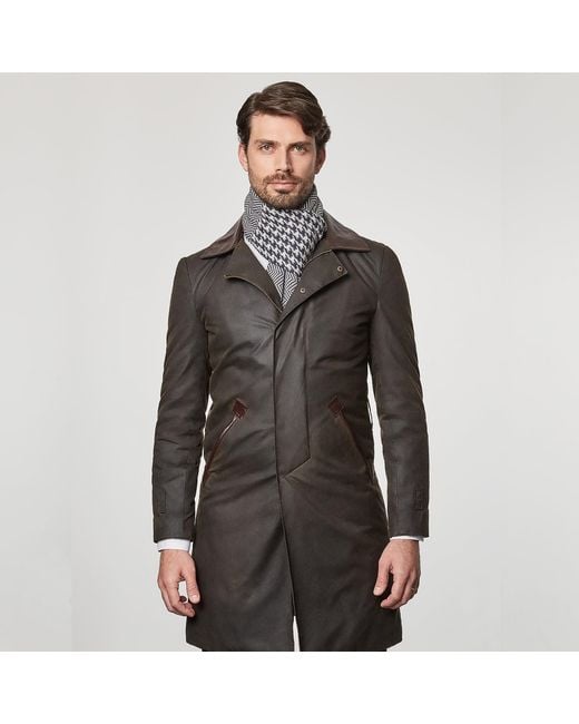 SEREN LONDON Gray Classic Scarf for men