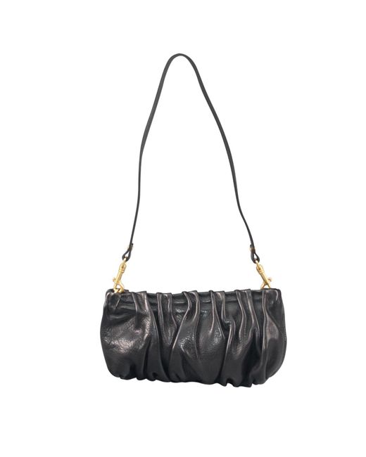 Rimini Black Distressed Leather Sling Bag 'azzura'