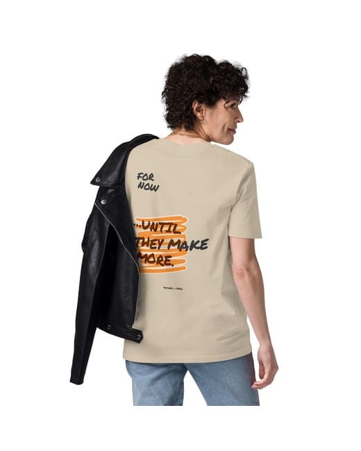 Anchor and Crew Natural Neutrals Desert Dust Limited Edition Annotations Organic Cotton T-Shirt